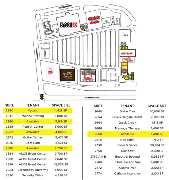 2540-2786 Eastern Blvd, Montgomery, AL à louer - Photo de l’immeuble – Image 3 sur 3