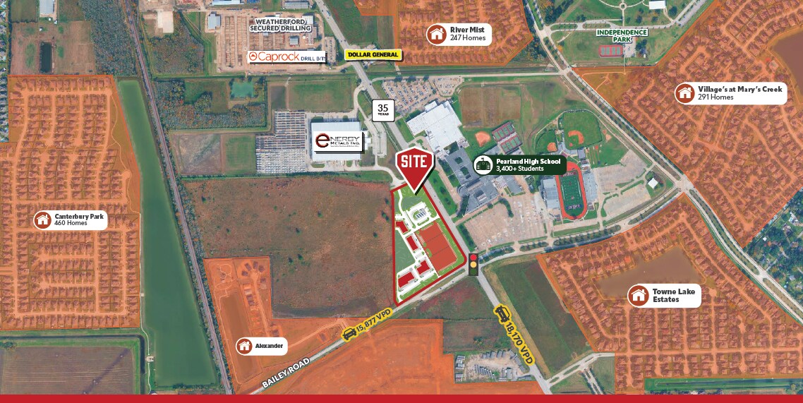 NWC Bailey Rd and Highway 35, Pearland, TX à louer Photo de l’immeuble– Image 1 sur 8