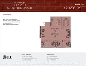 6725 W Sunset Blvd, Los Angeles, CA à louer Plan d’étage– Image 1 sur 2