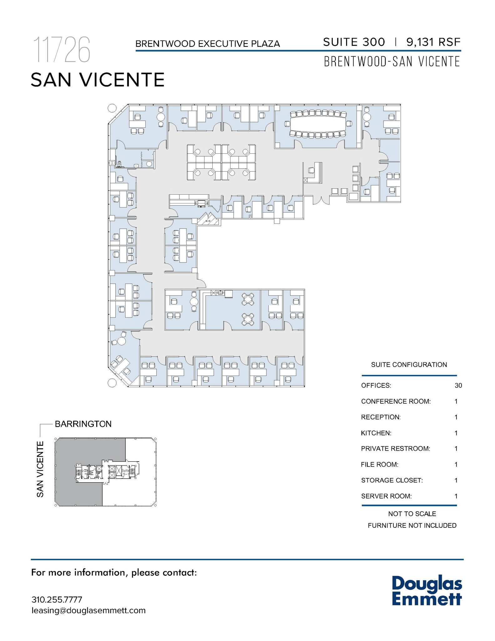 11726 San Vicente Blvd, Los Angeles, CA à louer Plan d’étage– Image 1 sur 1