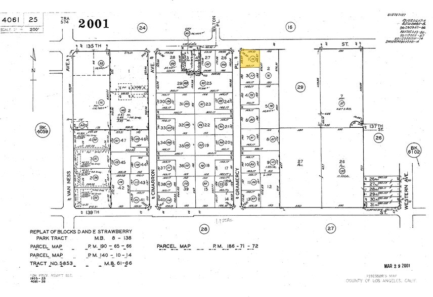 1936 W 135th St, Gardena, CA à louer - Plan cadastral – Image 3 sur 4