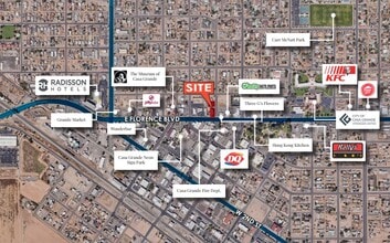 116-118 E Florence Blvd, Casa Grande, AZ - Vue aérienne  vue de carte