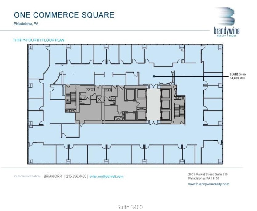 2001 Market St, Philadelphia, PA à louer Plan d’étage– Image 1 sur 1