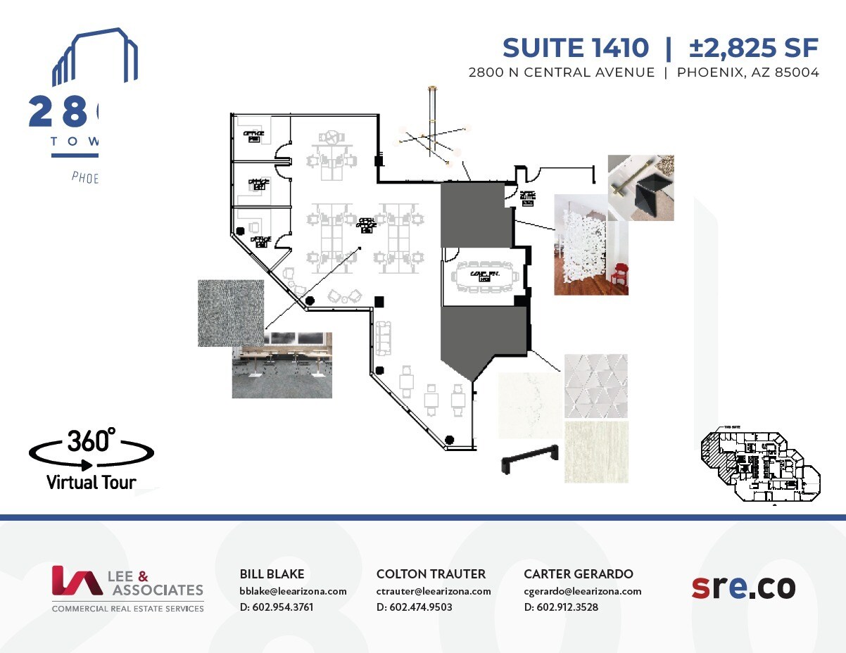 2800 N Central Ave, Phoenix, AZ à louer Plan d’étage– Image 1 sur 1