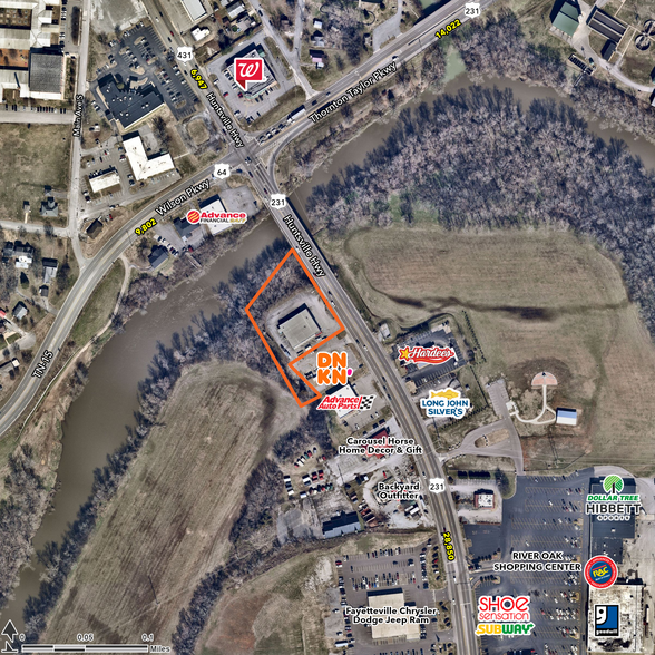 1107 Huntsville Hwy, Fayetteville, TN à louer - Aérien – Image 2 sur 8