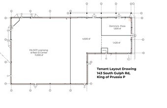 143-145 S Gulph Rd, King Of Prussia, PA à louer Plan de site– Image 1 sur 1