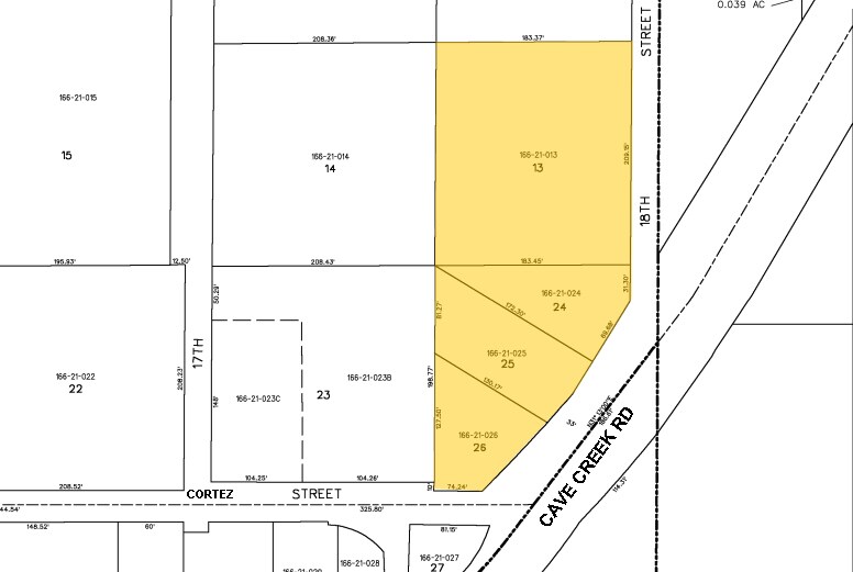 11460 N Cave Creek Rd, Phoenix, AZ à louer - Plan cadastral – Image 2 sur 6