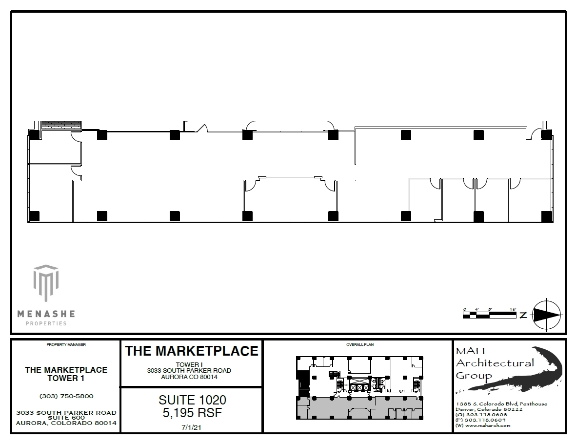 3025 S Parker Rd, Aurora, CO à louer Plan d’étage– Image 1 sur 1