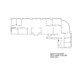 350 N LaSalle St, Chicago, IL à louer Plan d’étage– Image 1 sur 1