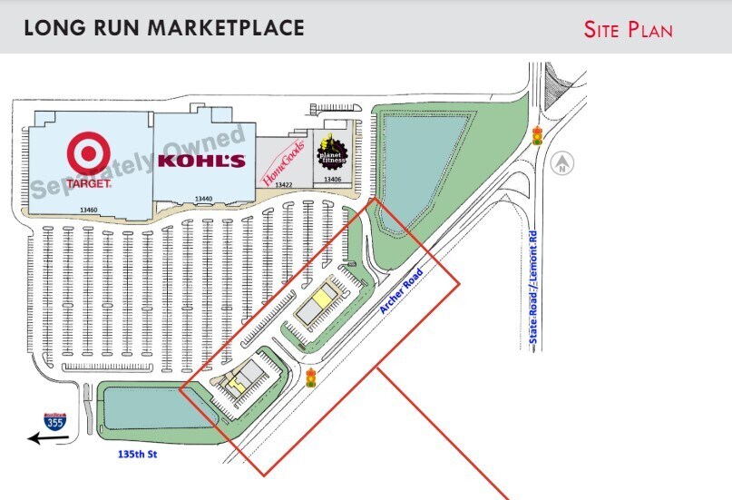 13448-13462 S Archer Ave, Lemont, IL à louer - Plan de site – Image 1 sur 1