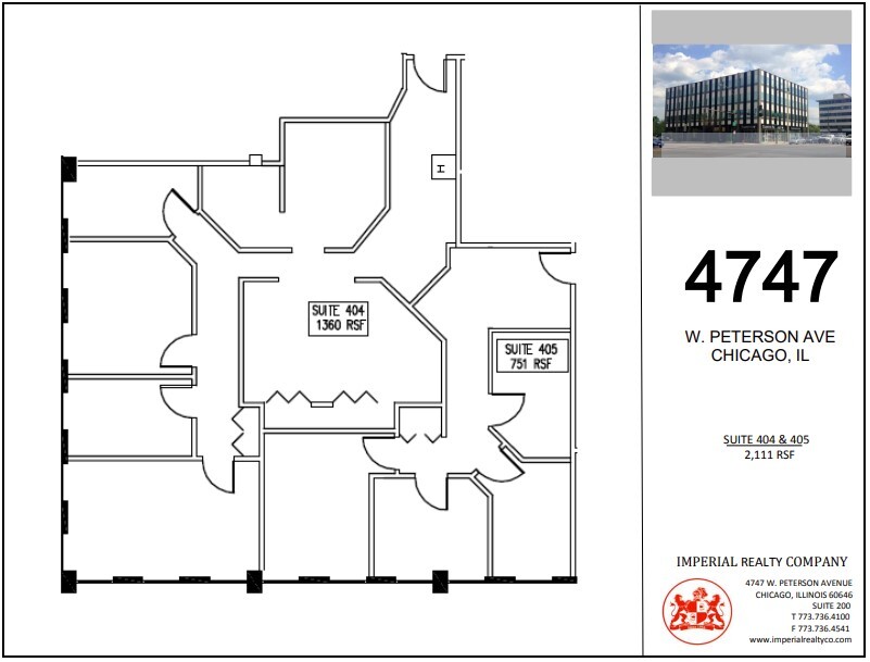 4747 W Peterson Ave, Chicago, IL à louer Plan d’étage– Image 1 sur 7