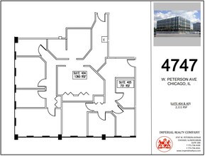 4747 W Peterson Ave, Chicago, IL à louer Plan d’étage– Image 1 sur 7