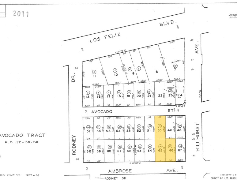 4507 Ambrose Ave, Los Angeles, CA à vendre - Plan cadastral – Image 1 sur 1
