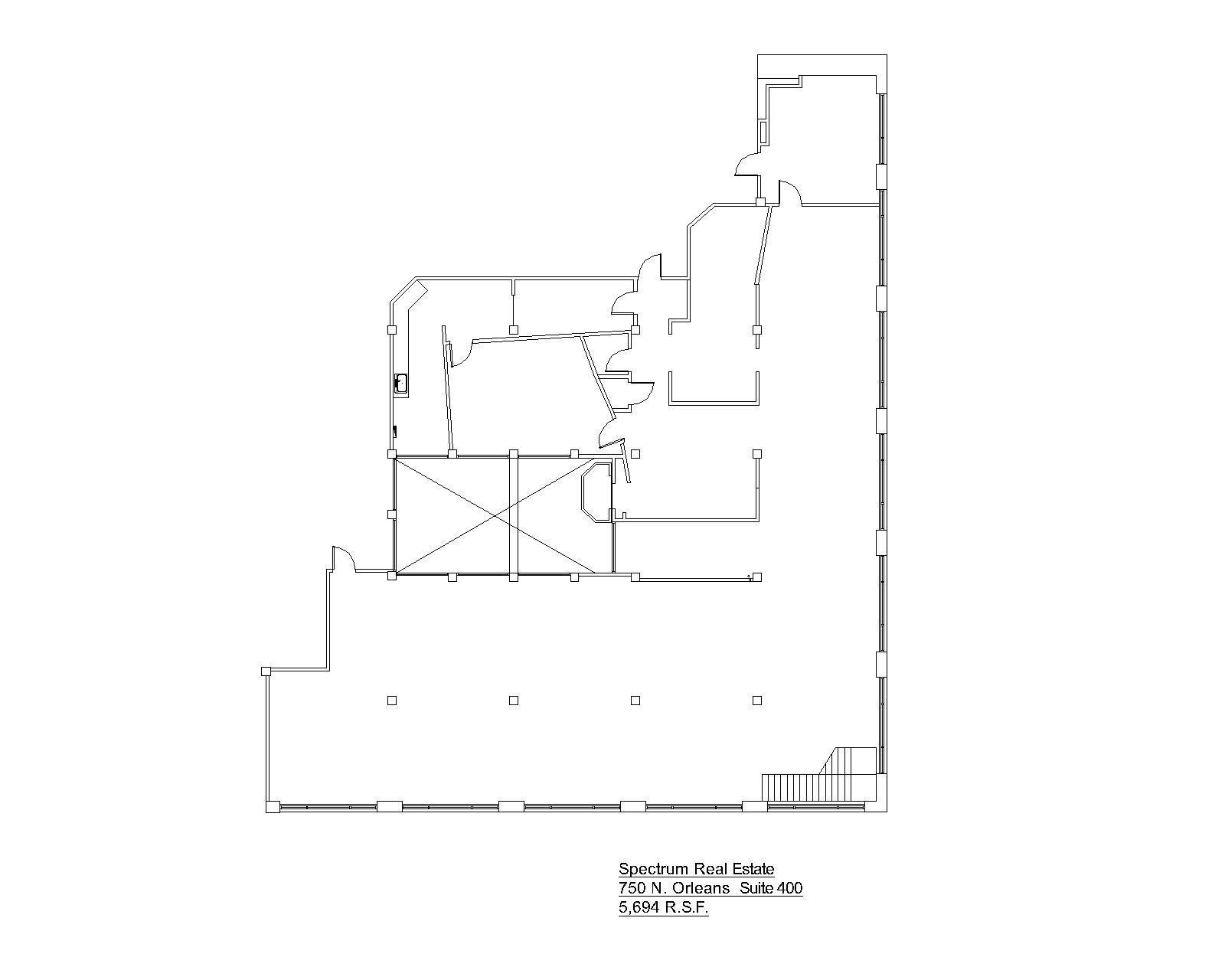 750 N Orleans St, Chicago, IL à louer Plan d’étage– Image 1 sur 1