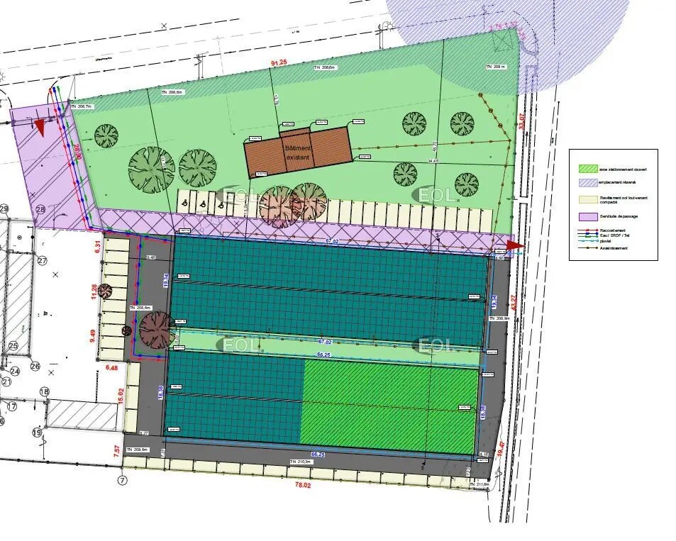 Terrain dans Meyrargues à vendre Plan de site– Image 1 sur 3