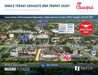Plus de détails pour 18240 S Dixie Hwy, Miami, FL - Local commercial à vendre