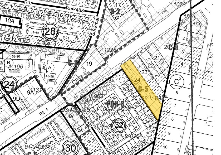 8369 Richmond Hwy, Alexandria, VA à vendre - Plan cadastral – Image 2 sur 4