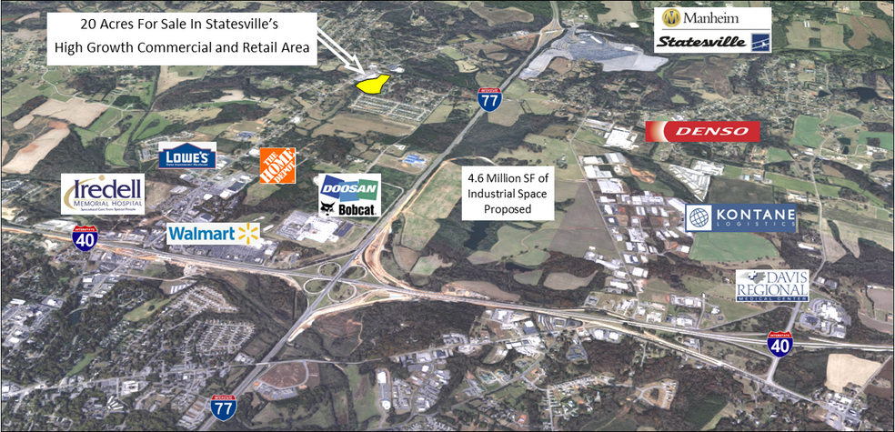 Jane Sowers Road, Statesville, NC à vendre - Aérien – Image 2 sur 5