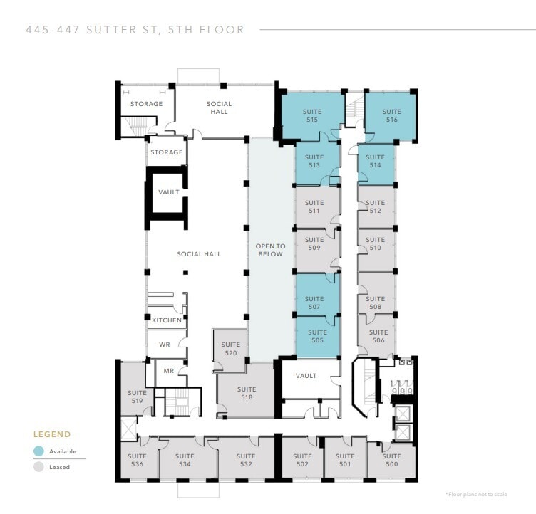 445-447 Sutter St, San Francisco, CA à louer Plan d’étage– Image 1 sur 1