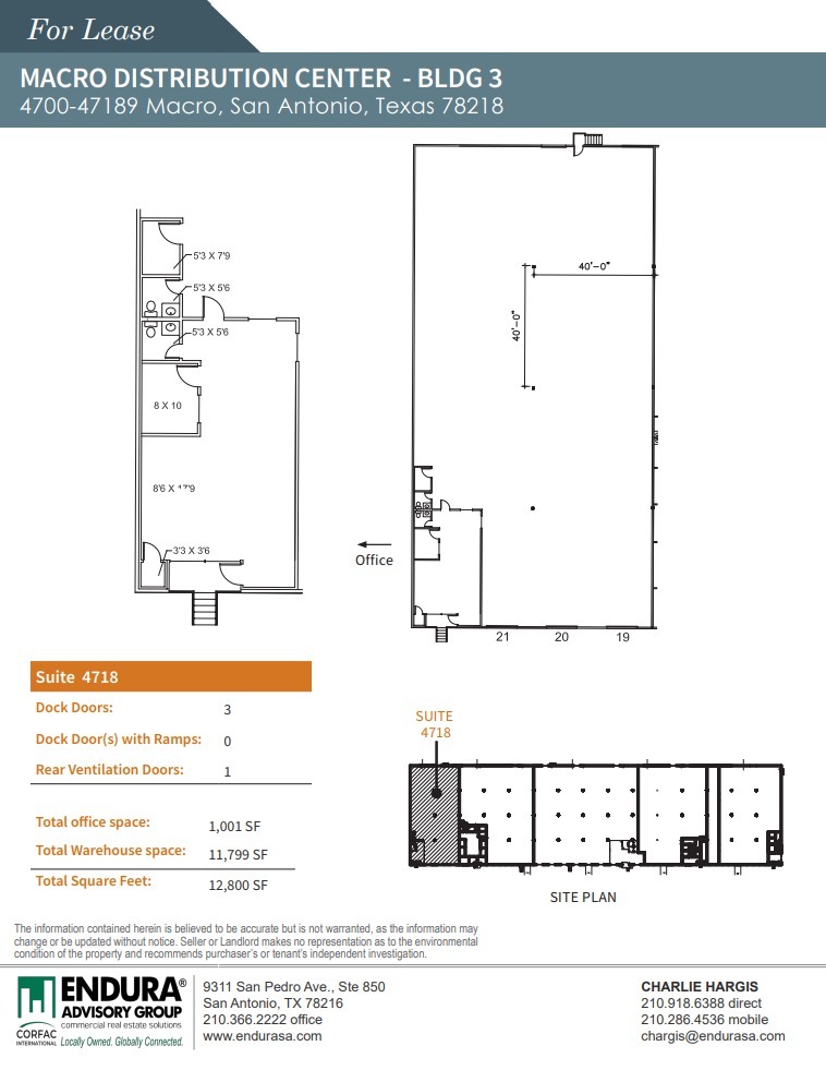 4501-4727 Macro, San Antonio, TX à louer Plan d’étage– Image 1 sur 1