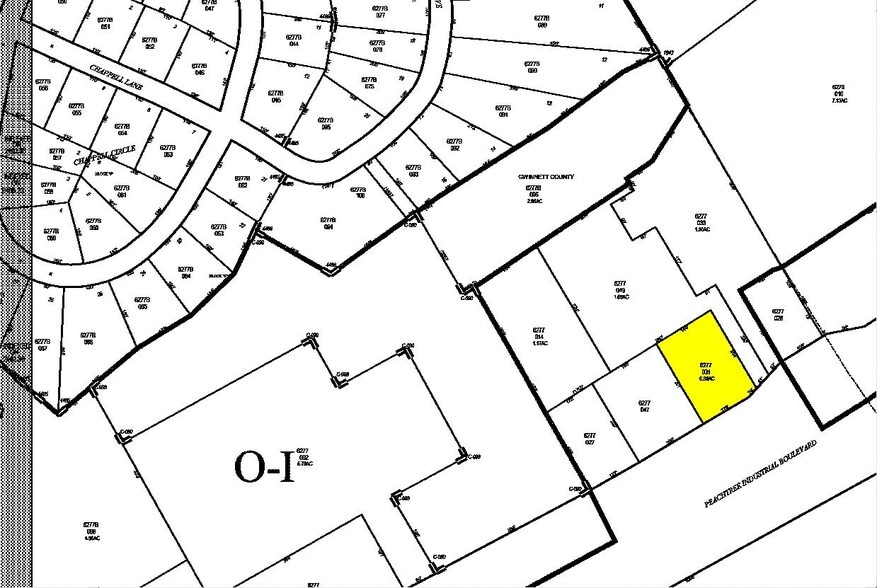 6961 Peachtree Industrial Blvd, Peachtree Corners, GA à louer - Plan cadastral – Image 2 sur 2