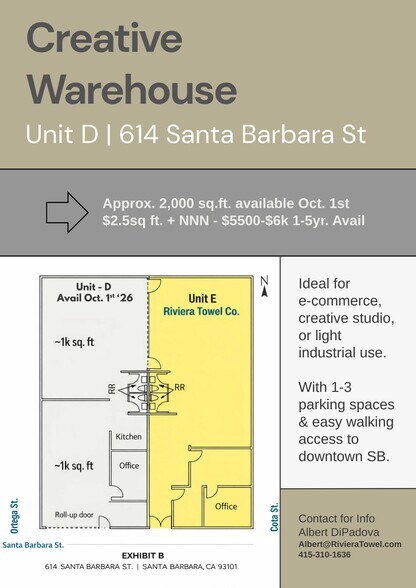 614 Santa Barbara St, Santa Barbara, CA à louer - Photo de l’immeuble – Image 2 sur 13