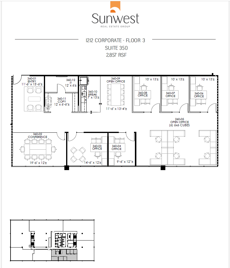 1212 Corporate Dr, Irving, TX à louer Plan d’étage– Image 1 sur 1