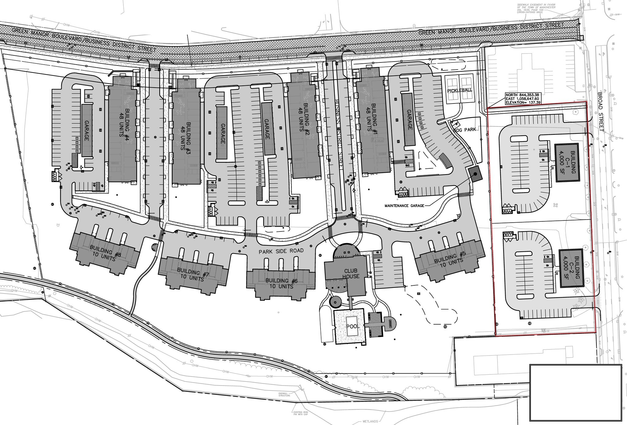 330 Broad St, Manchester, CT à louer Plan de site– Image 1 sur 3