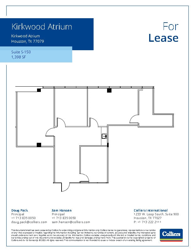 11777 Katy Fwy, Houston, TX à louer Plan d’étage– Image 1 sur 1