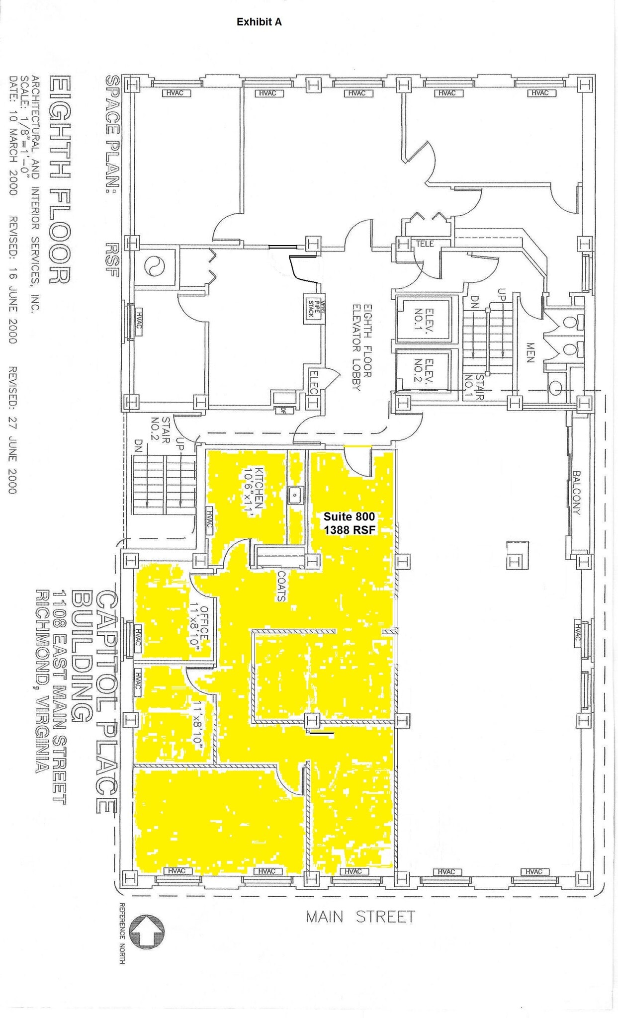 1108 E Main St, Richmond, VA à louer Plan d’étage– Image 1 sur 1