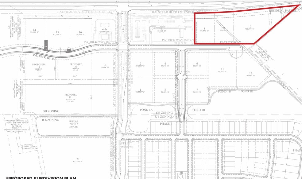Halstead Blvd, Elizabeth City, NC à vendre - Plan de site – Image 2 sur 2