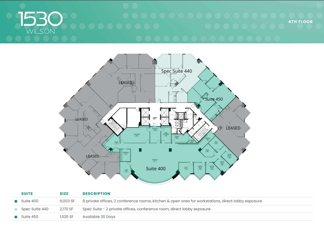 1530 Wilson Blvd, Arlington, VA à louer Plan d’étage– Image 1 sur 1