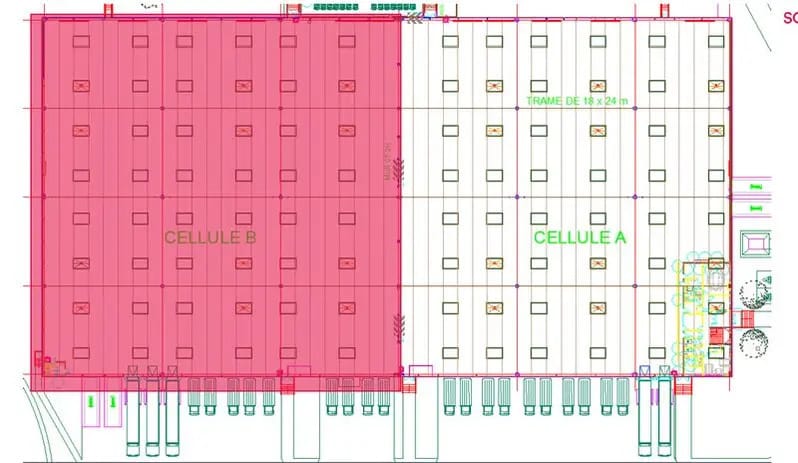 Local d’activités dans Mions à louer - Plan d’étage – Image 3 sur 3