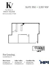 3001-3003 Knox St, Dallas, TX à louer Plan d’étage– Image 1 sur 1