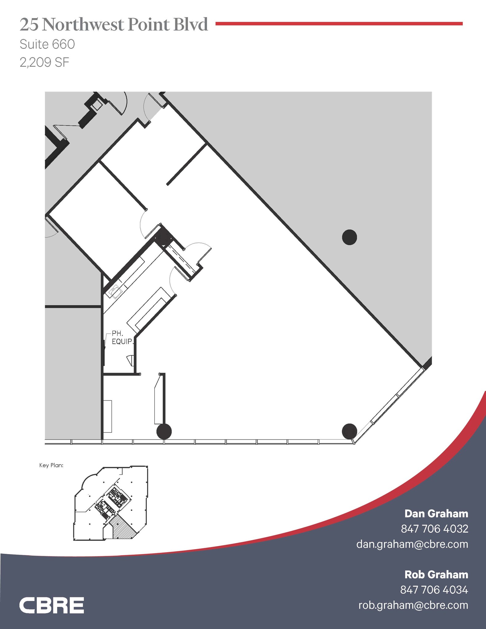 25 NW Point Blvd, Elk Grove Village, IL à louer Plan d’étage– Image 1 sur 2
