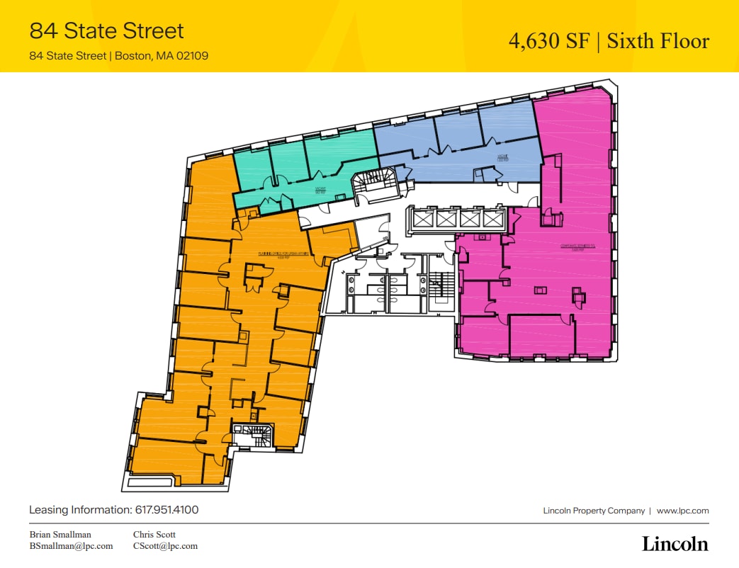 84 State St, Boston, MA à louer Plan d’étage– Image 1 sur 1