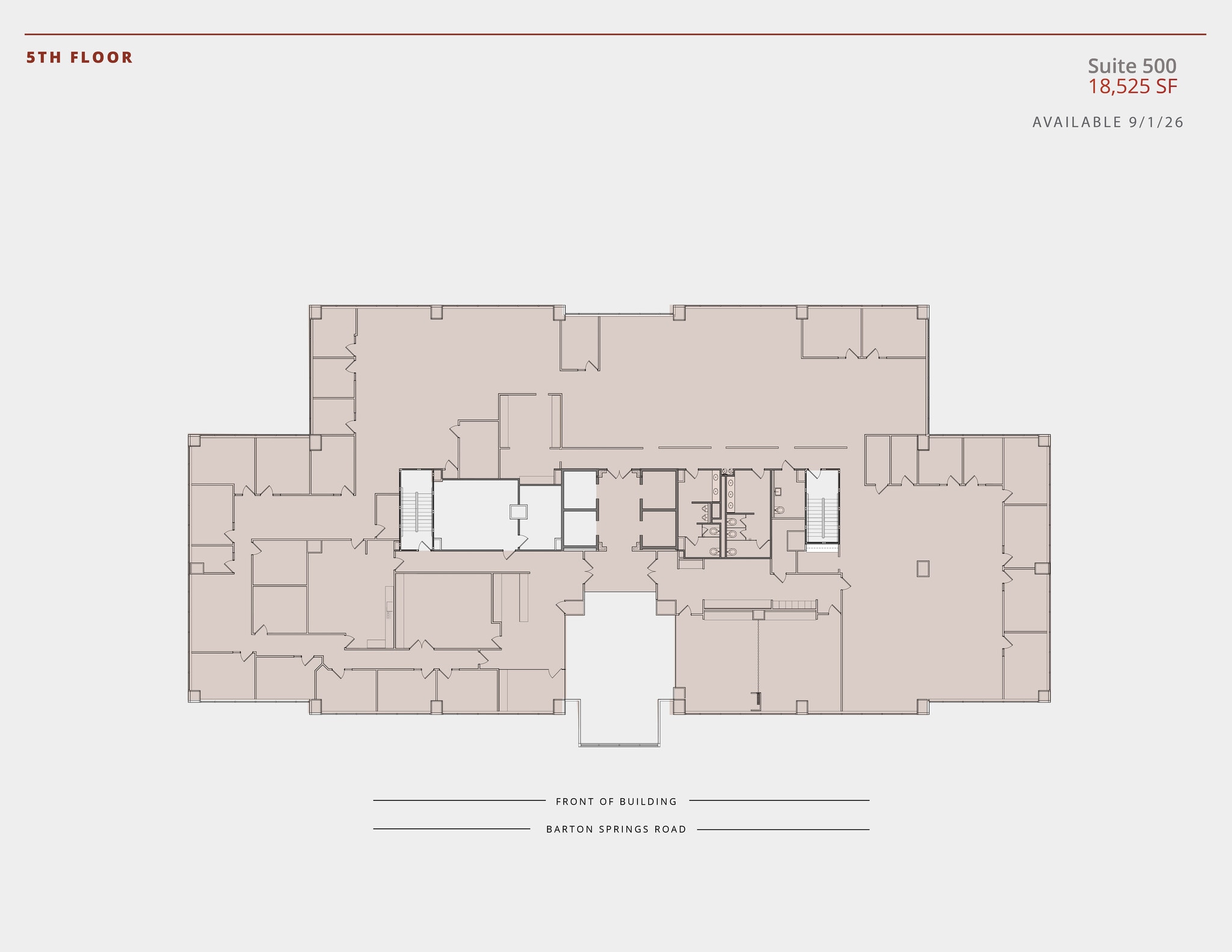 811 Barton Springs Rd, Austin, TX à louer Plan d’étage– Image 1 sur 1