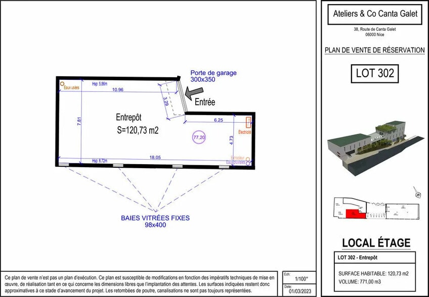 Local d’activités dans Nice à louer - Photo de l’immeuble – Image 3 sur 3