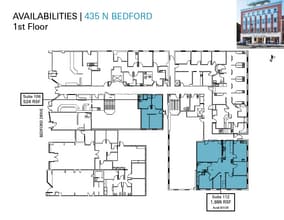 435-437 N Bedford Dr, Beverly Hills, CA à louer Plan d’étage– Image 1 sur 1
