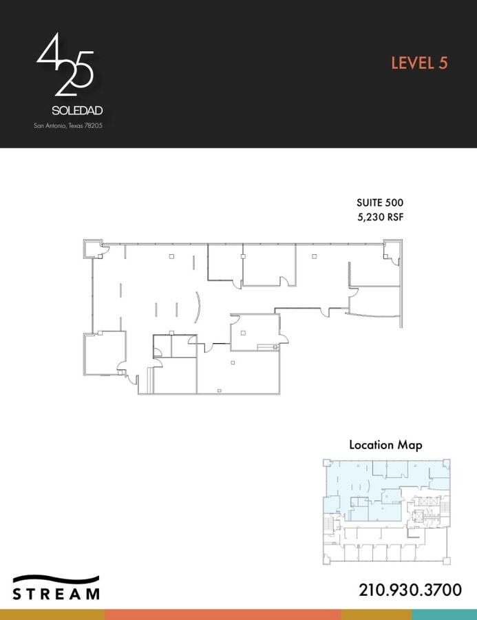 425 Soledad St, San Antonio, TX 78205 - Lot 5 -  - Plan d’étage - Image 1 of 1