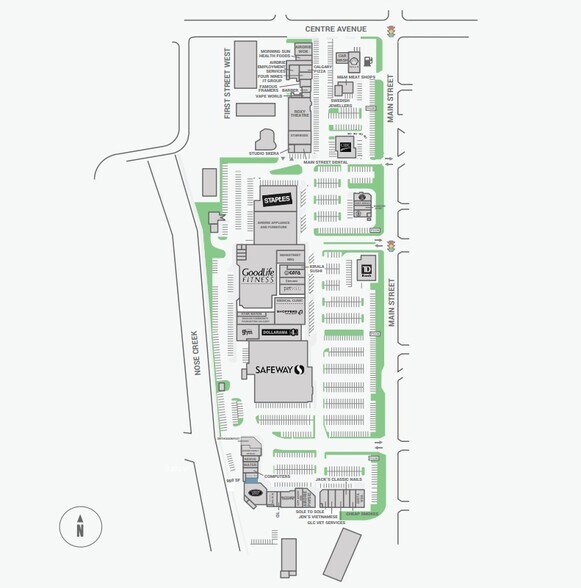 505 Main St SW, Airdrie, AB à louer - Plan de site – Image 2 sur 5