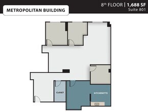 8720 Georgia Ave, Silver Spring, MD à louer Plan d’étage– Image 2 sur 2