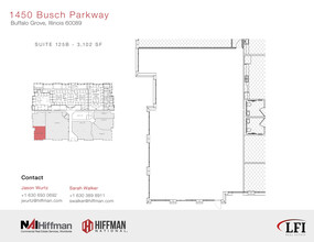 1450 Busch Pky, Buffalo Grove, IL à louer Plan d’étage– Image 1 sur 2