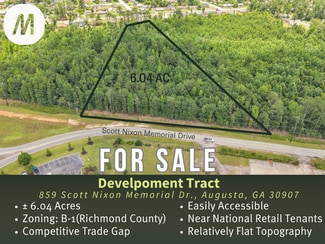 Plus de détails pour 859 Scott Nixon Memorial Dr, Augusta, GA - Terrain à vendre