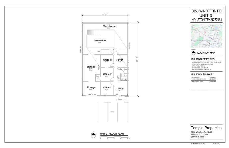 8850 Windfern Rd, Houston, TX à louer - Plan de site – Image 1 sur 10