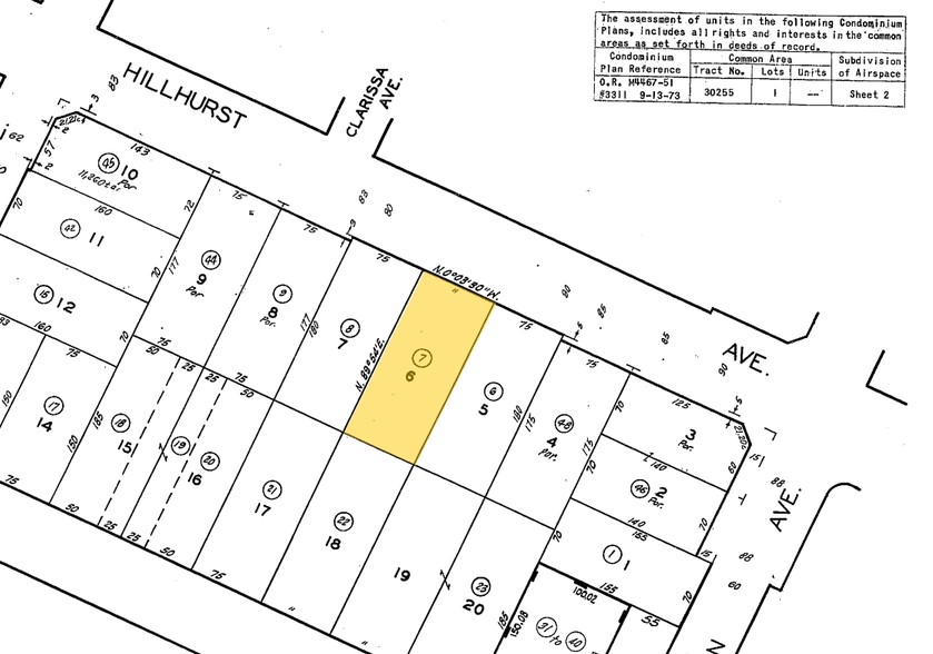 1933 1/2 Hillhurst Ave, Los Angeles, CA à louer - Plan cadastral – Image 2 sur 6