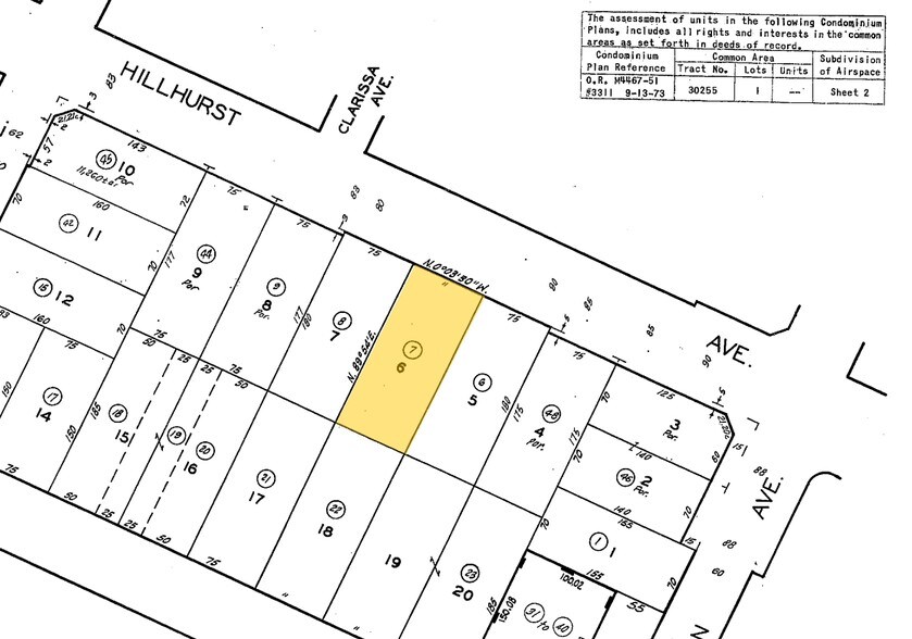 1933 Hillhurst Ave, Los Angeles, CA à louer - Plan cadastral – Image 3 sur 6