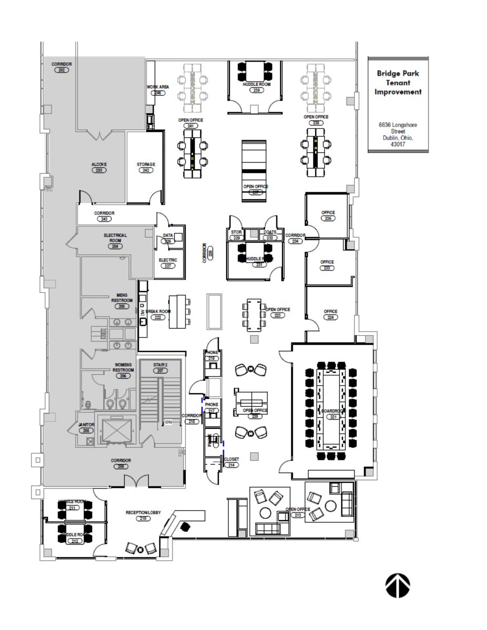 4540-4548 Bridge Park Ave, Dublin, OH à louer Plan de site– Image 1 sur 1