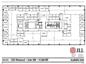 1355 Windward Concourse, Alpharetta, GA à louer Plan d’étage– Image 1 sur 1