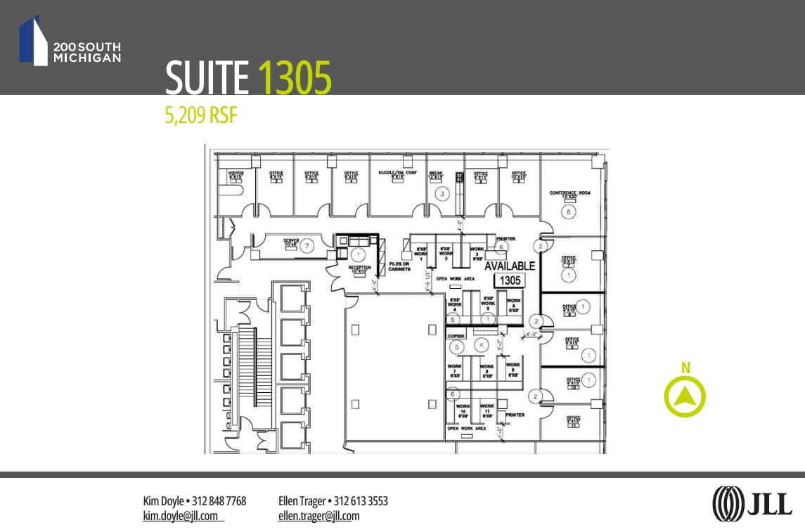200 S Michigan Ave, Chicago, IL à louer Plan d’étage– Image 1 sur 1